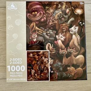 Disney 2-Sided Puzzle with Classic Cat and Dog characters